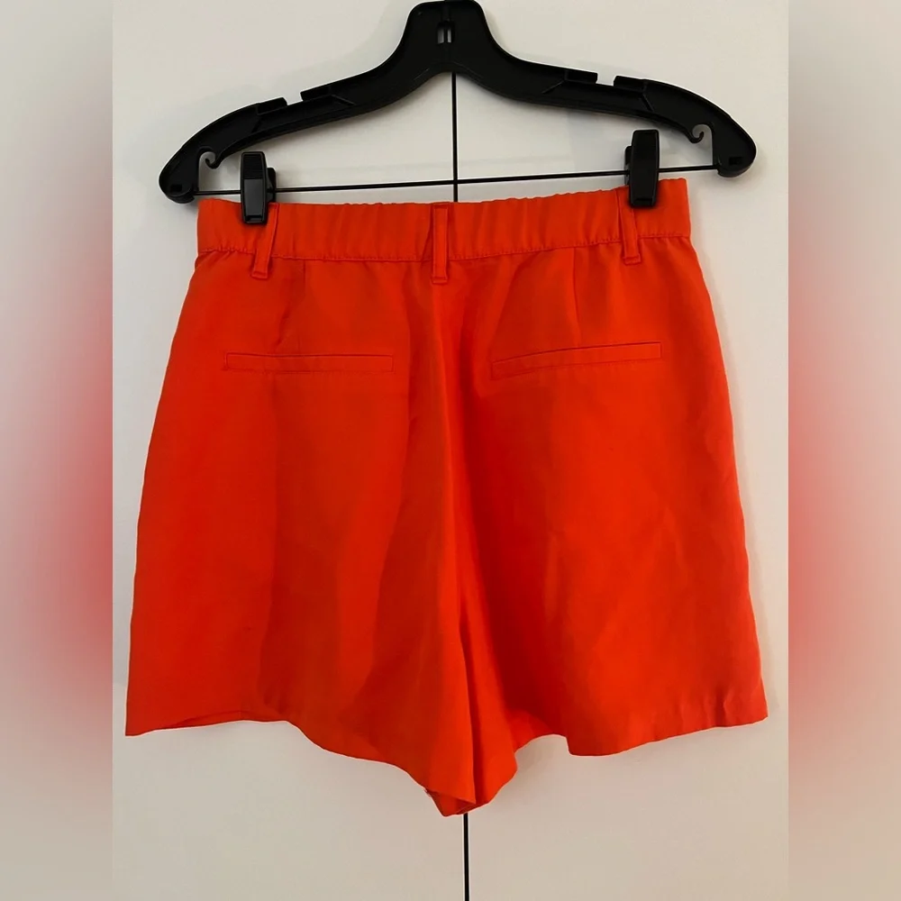 Zara Orange Shorts Size Small - Picture 2 of 9